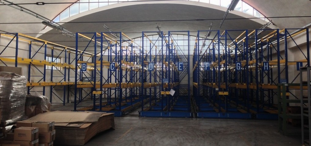 scaffalature compattabili motorizzate usate