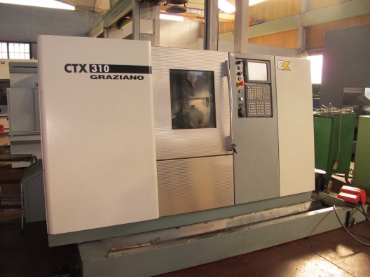 Tornio cnc 2 assi GRAZIANO CTX 310 usato