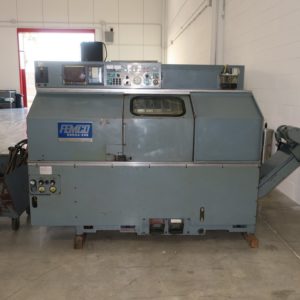 Tornio cnc FANUC FEMCO DURGA 25E con spingibarra usato