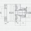 Mandrino portapinze idraulico BELLEGRANDI MSD 60 NT 1C usato