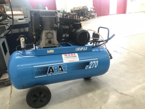 Compressore a cinghia 2 stadi; ABAC PRO B6000 270 CT 5.5 USATO