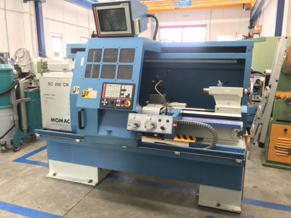 Tornio cnc autoapprendimento 2 assi MOMAC SC 230 CN usato