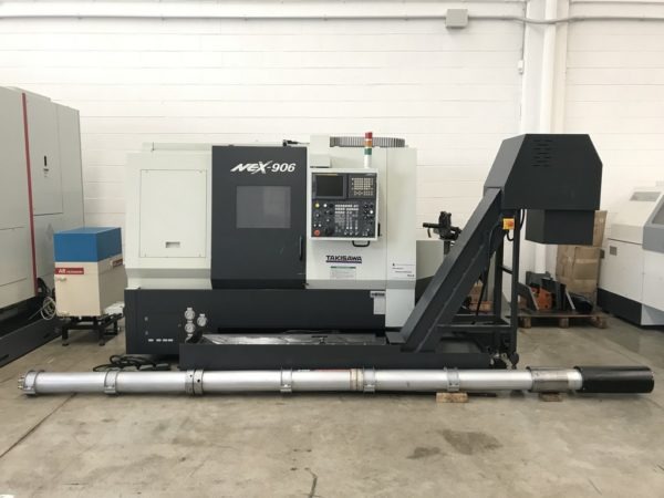 Tornio cnc motorizzato asse Y contromandrino TAKISAWA NEX 906 usato