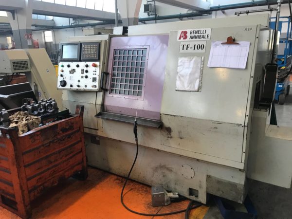 Tornio cnc 2 assi Fanuc BENELLI TF 100 destro usato