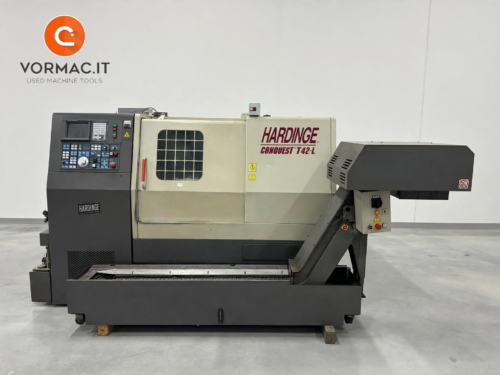 Tornio cnc 3 assi HARDINGE CONQUEST T42L motorizzato usato