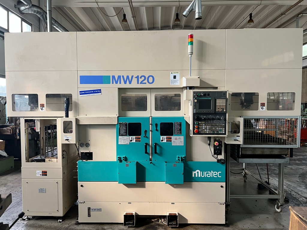 Tornio cnc bimandino frontale MURATEC MW 120G usato