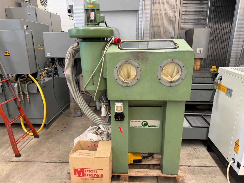 Sabbiatrice pallinatrice industriale con ciclone NORDBLAST usata 00001 Sabbiatrice pallinatrice industriale con ciclone NORDBLAST usata