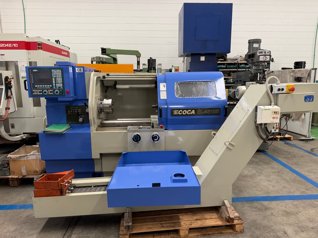 Tornio cnc autoapprendimento 2 assi ECOCA EL 4610E usato RICONDIZIONATO