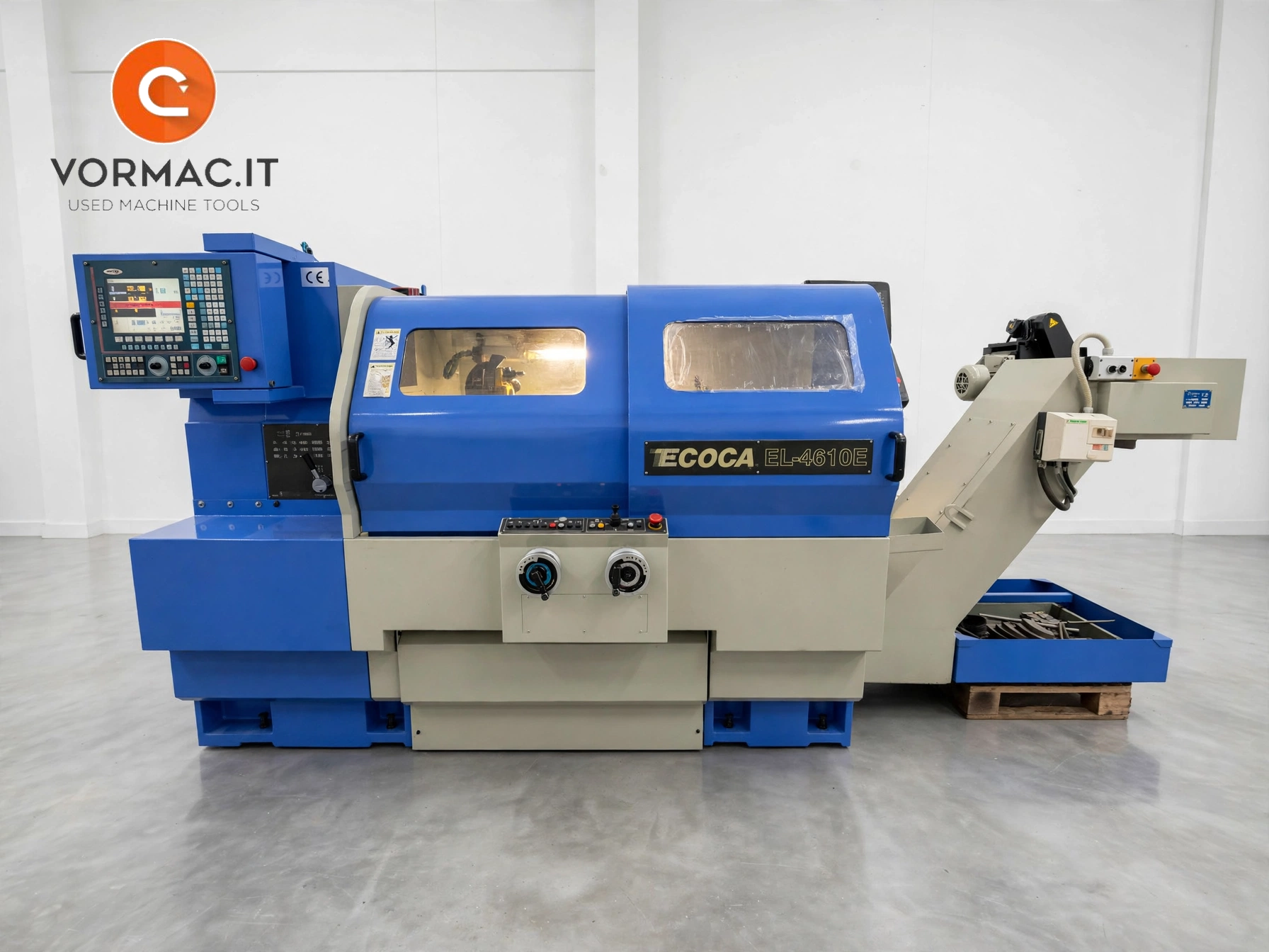 Tornio cnc autoapprendimento 2 assi ECOCA EL 4610E usato RICONDIZIONATO
